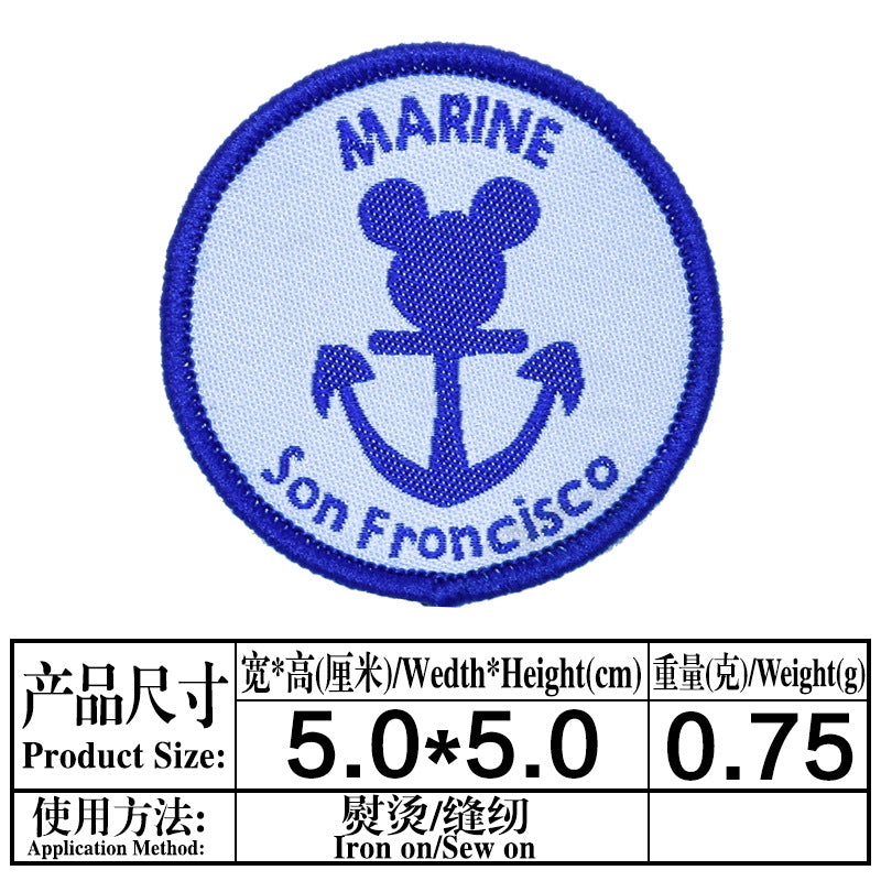 Wholesale Campus-themed badge DIY Patches