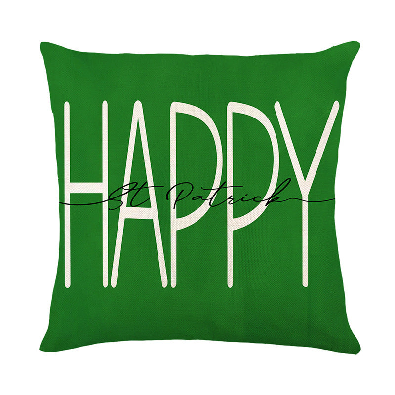 Wholesale of Green St. Patrick's Day Polyester Pillow Covers