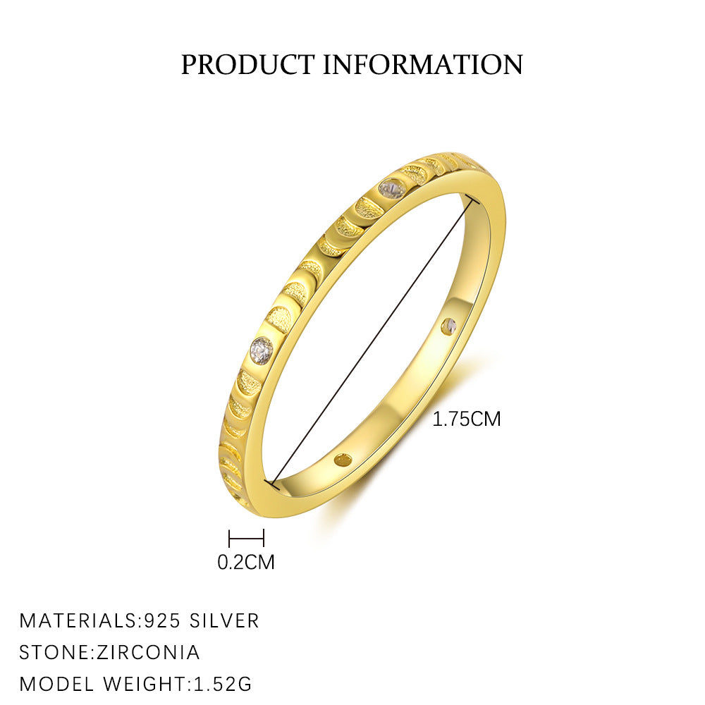 Wholesale S925 Sterling Silver Star Light Luxury Zirconium Ring