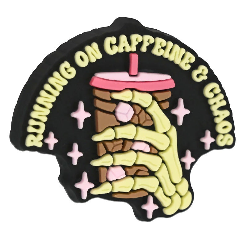 Wholesale  Random 100pcs  Coffee series PVC soft glue beaded DIY ballpoint pen