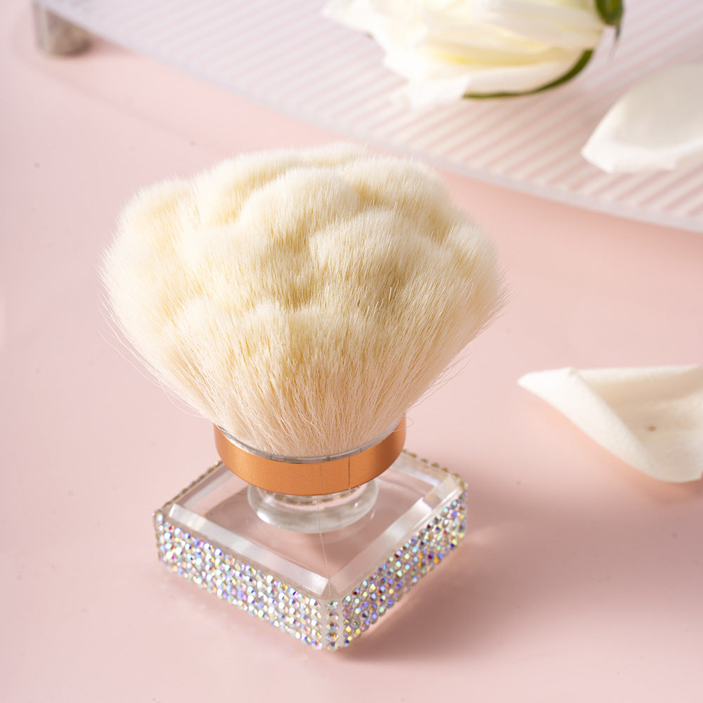 Wholesale Diamond-encrusted advanced multi-functional hot selling single nail art dust powder brush foundation brush makeup brush beauty makeup