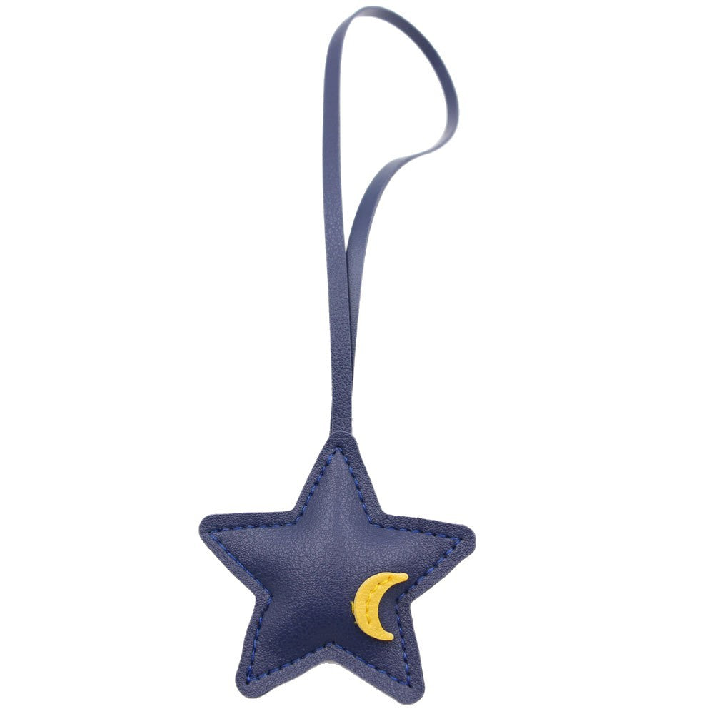 Wholesale Good Night Stars Faux Leather Star Moon Bag Charm Trendy Fashion Accessory For Handbags Car Keys Everyday Gift And Boutique Resale