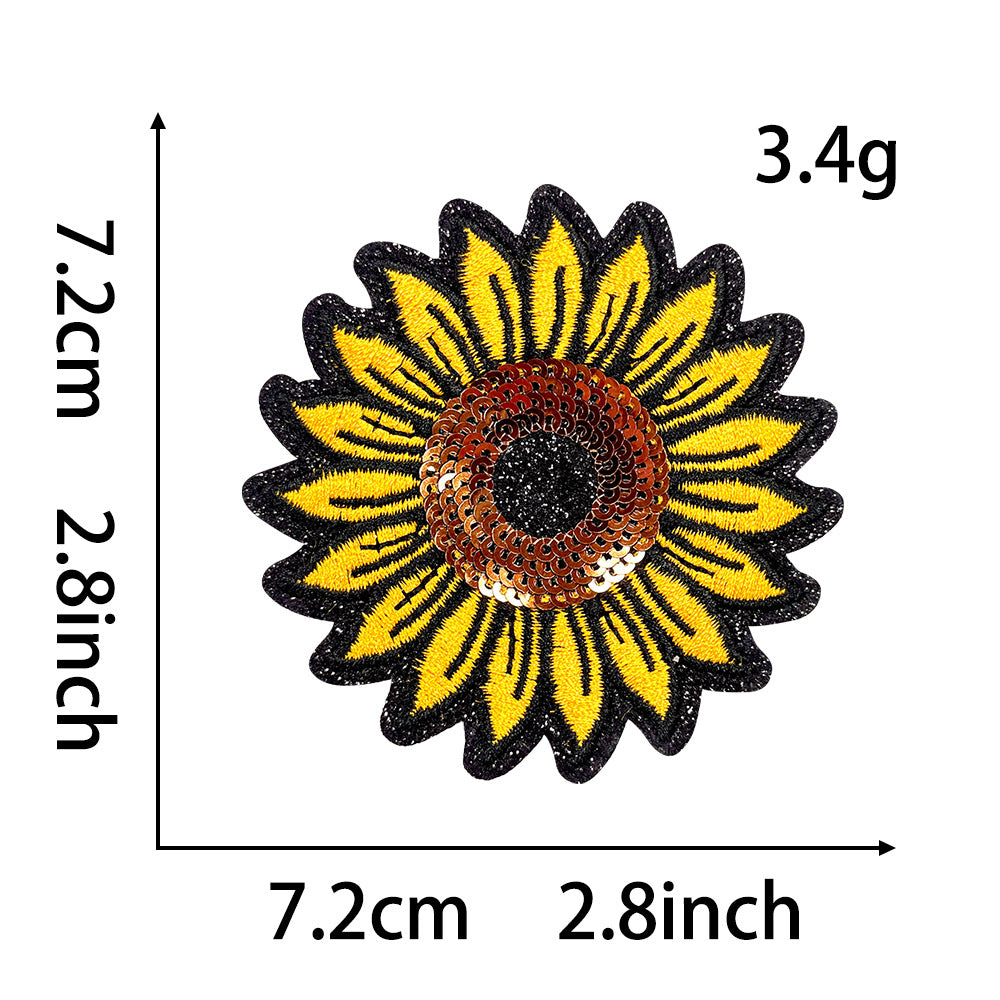 Wholesale Trendy Embroidered Plant Patches With Hot Melt Backing Cactus Sunflower Monstera Design For DIY et Decor And Boutique Craft Supply