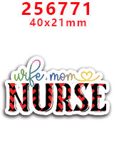 Wholesale Random 30pcs Colored Nurse's Day Series  Acrylic Flatback