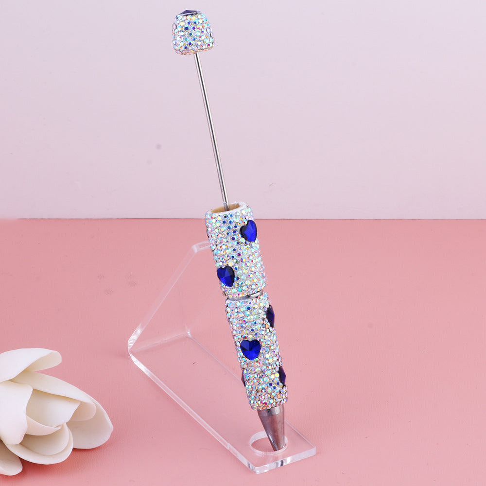 Wholesale 5pcs Valentine's Day Colorful Love Zircon Full Diamond Clay DIY Ballpoint Pen