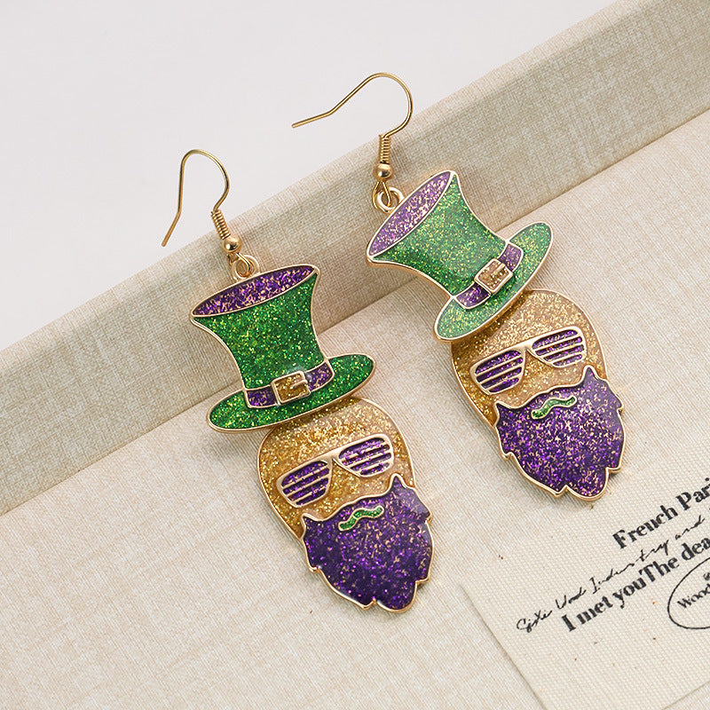 Wholesale Carnival Color Niche Design Sense Earrings for Women