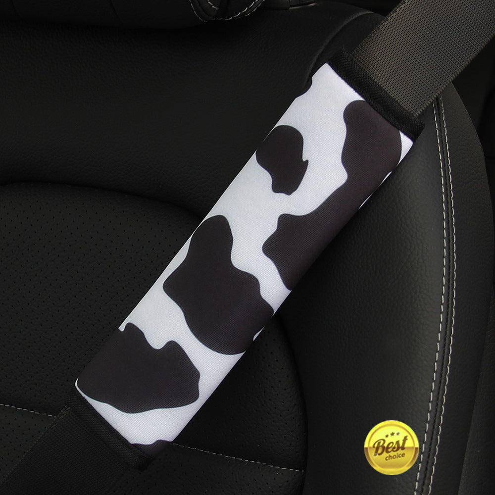 Wholesale Cow Pattern Sunflower Pattern Leopard Pattern Wetsuit Style Car Universal Seat Belt Shoulder Cover
