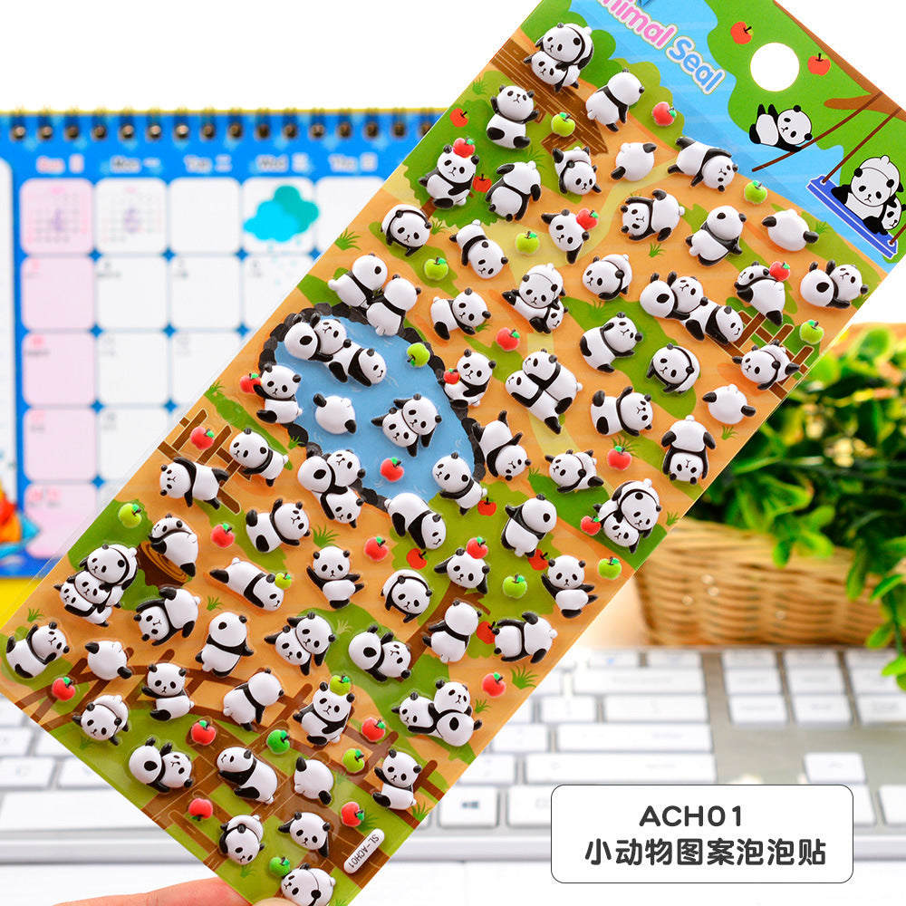 Wholesale Cartoon Mini Color Cute Animal 3D Stickers