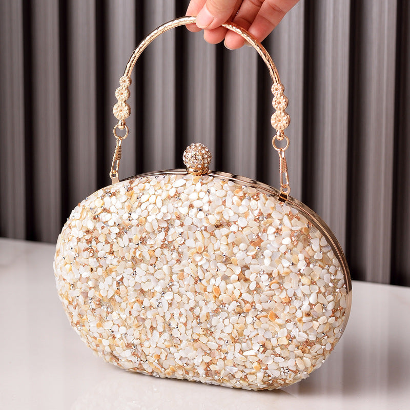 Wholesale Diamond Set Banquet Round Diamond Evening Dress Handle Cheongsam Banquet Handbag