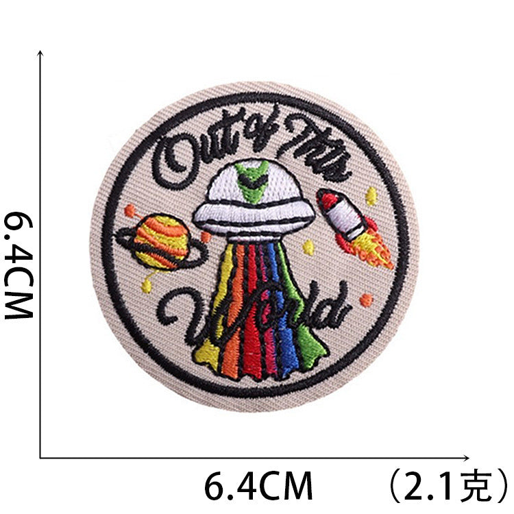 Wholesale Stylish Polyester Embroidered Astronaut Space Patch For Kids Clothing And DIY Crafts OLY Exclusive