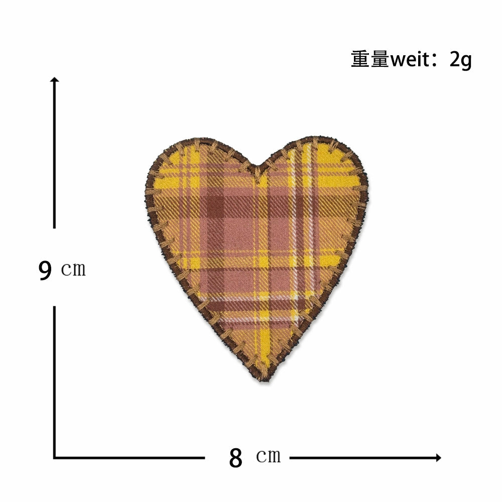 Wholesale Summer simple love embroidery label patch