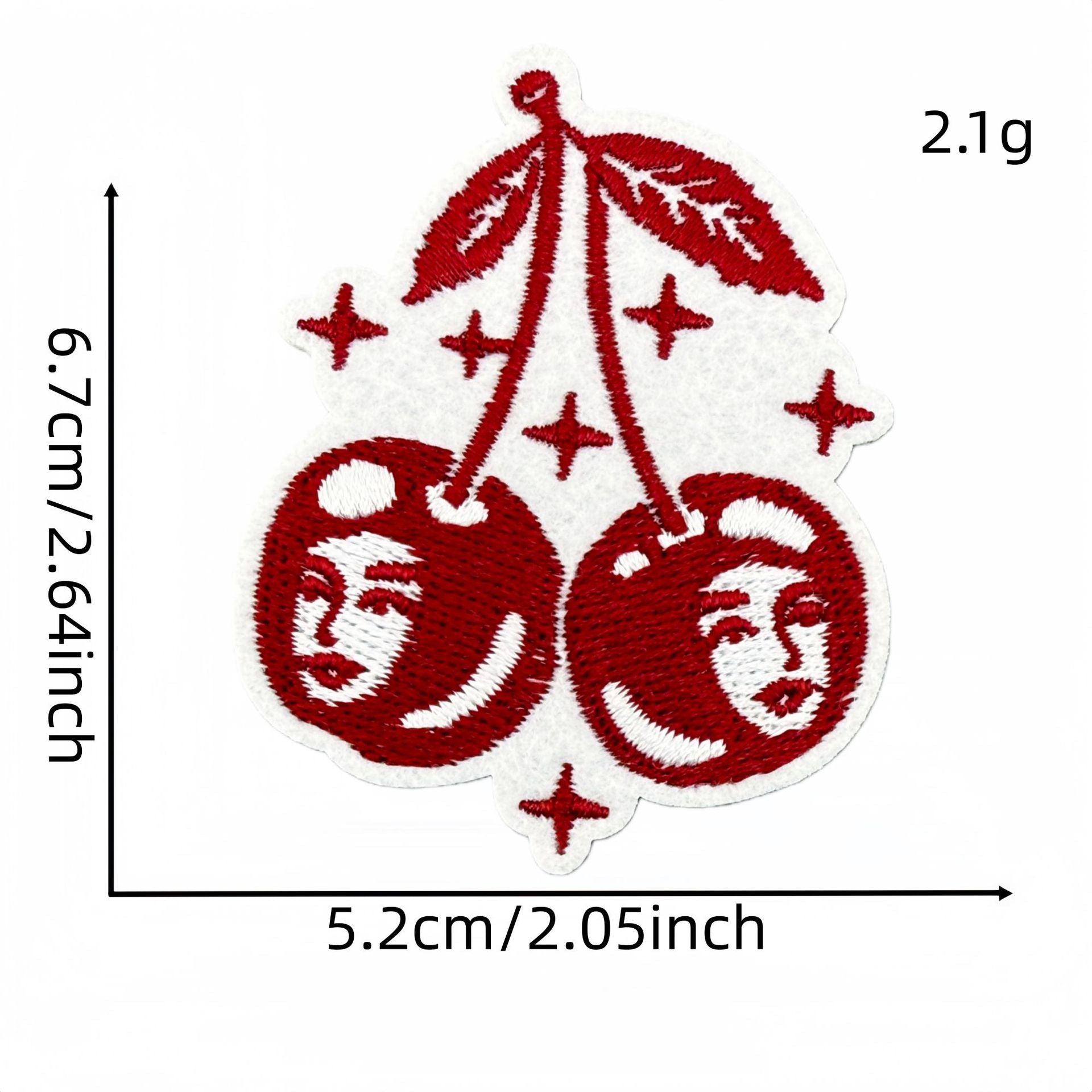 Wholesale Retro Red Valentine Embroidered Fabric Patch Ins Style Clothing Applique For DIY Craft And Resale