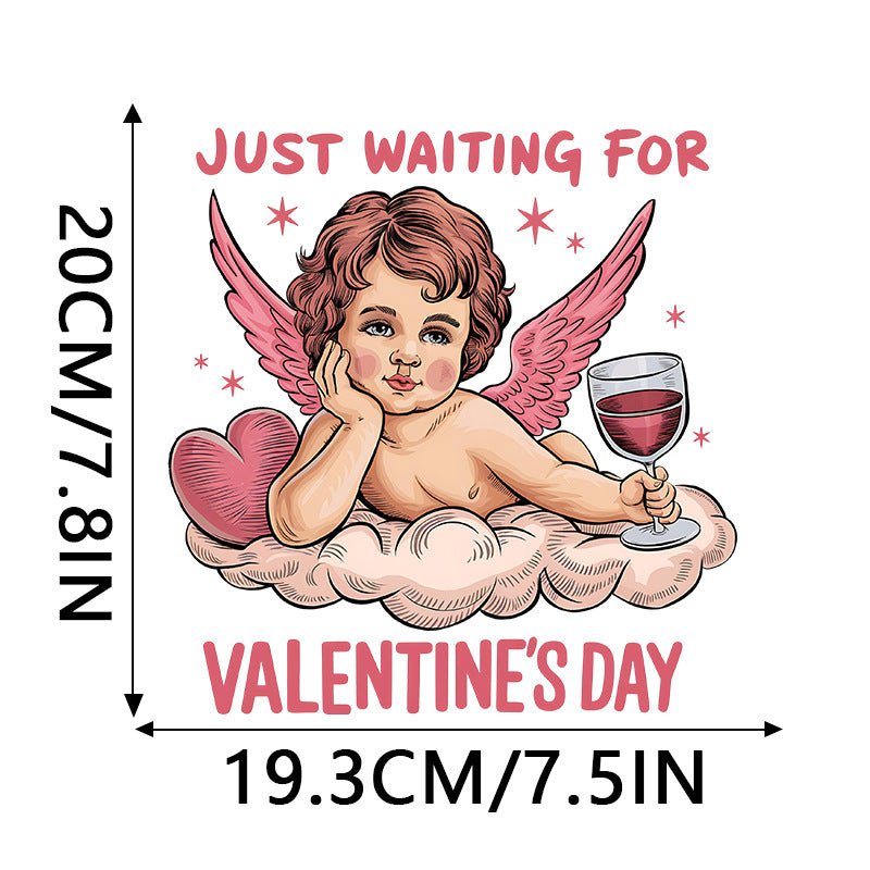 Wholesale 10pcs Valentine' s Day Custom  Rhinestone  UV DTF Ready to Press Transfers Wraps