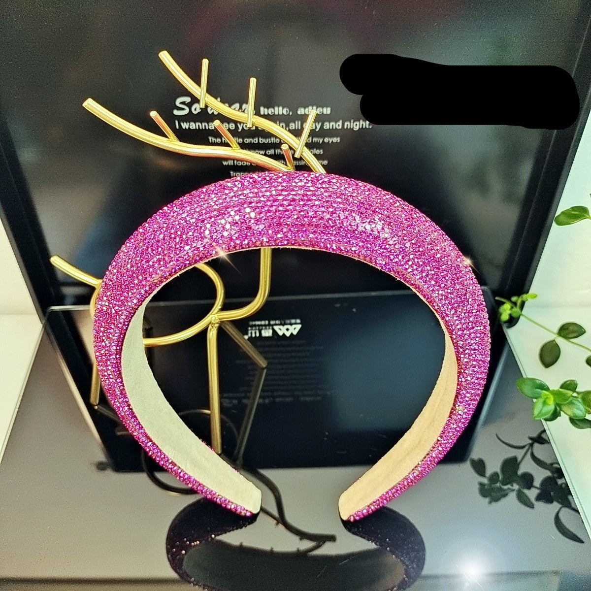 Wholesale High-grade colorful diamond high headband