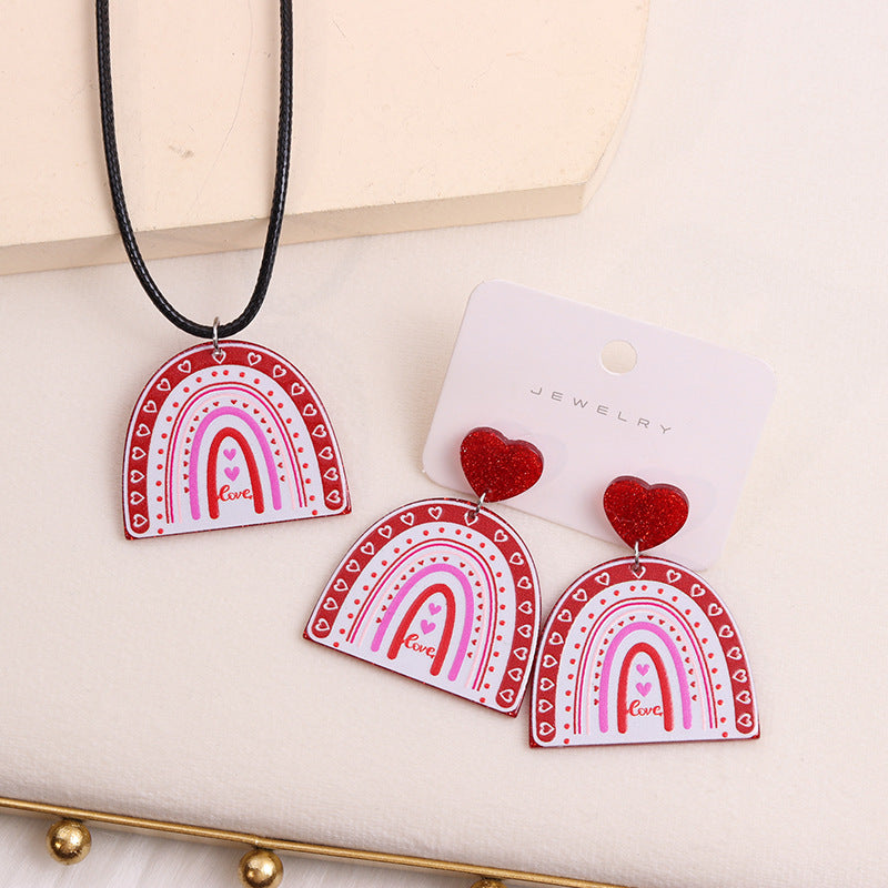 Wholesale Valentine's Day Love Envelope Car Dwarf Acrylic Earrings