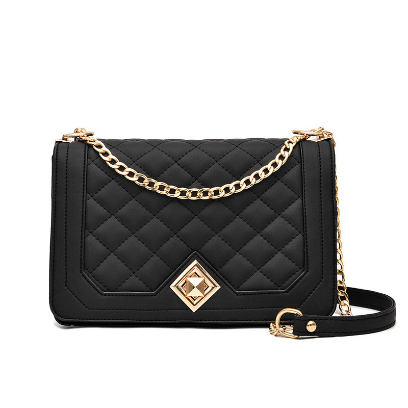 Wholesale Spring and Summer Small Fragrance Wind Rhombic Chain One-shoulder Hand-held Crossbody Women's Bag