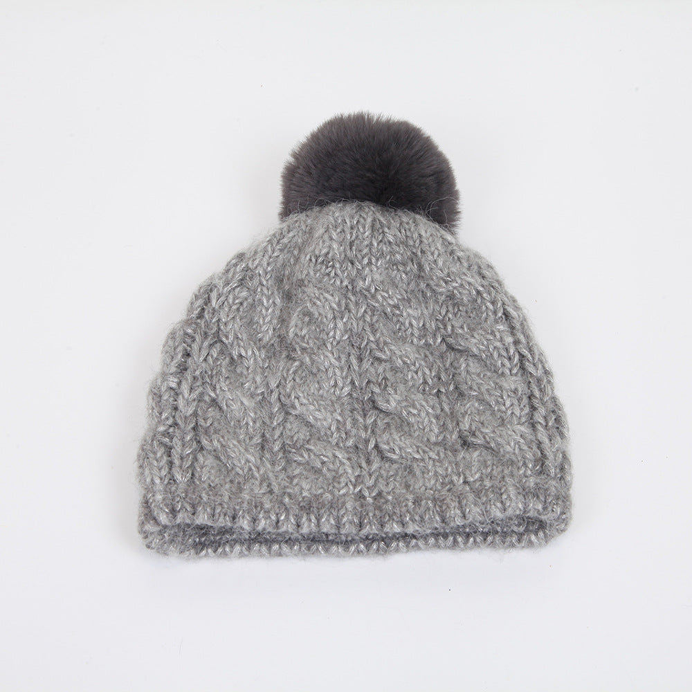 Wholesale Wool Ball Knitted Hat