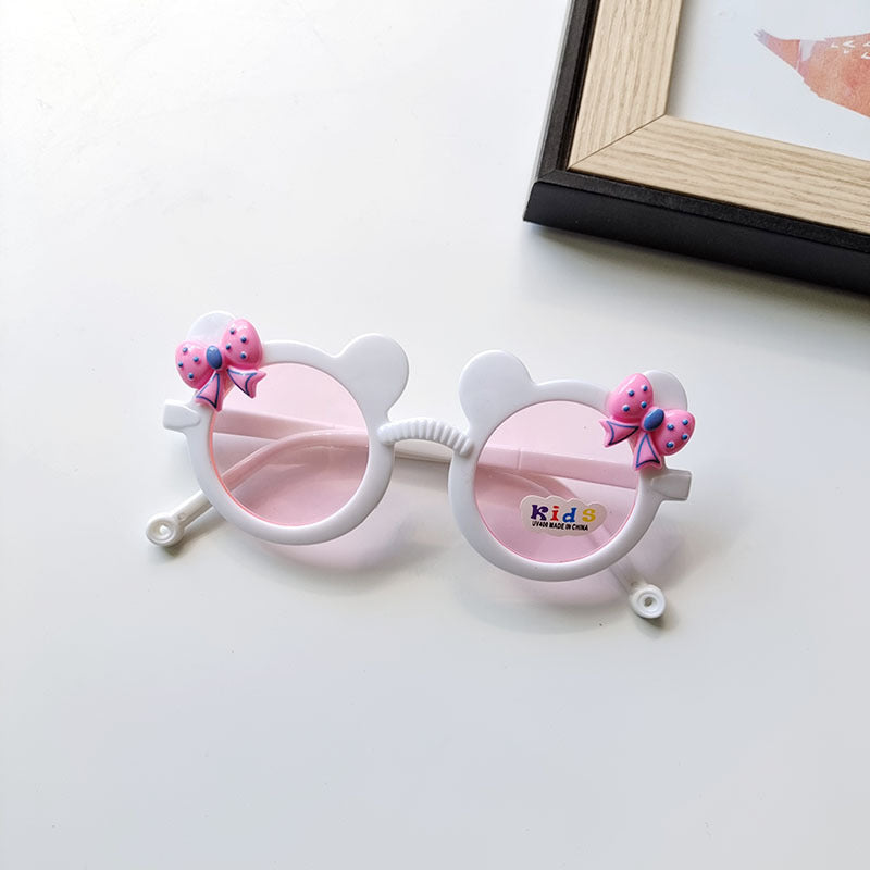 Wholesale Bowknot UV Protection Kids PC Sunglasses