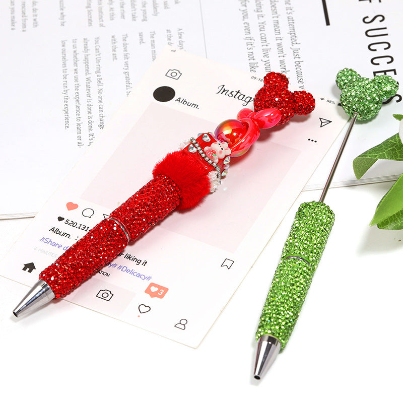 Wholesale 5pcs/pack  Solid color full rhinestone beadable pens