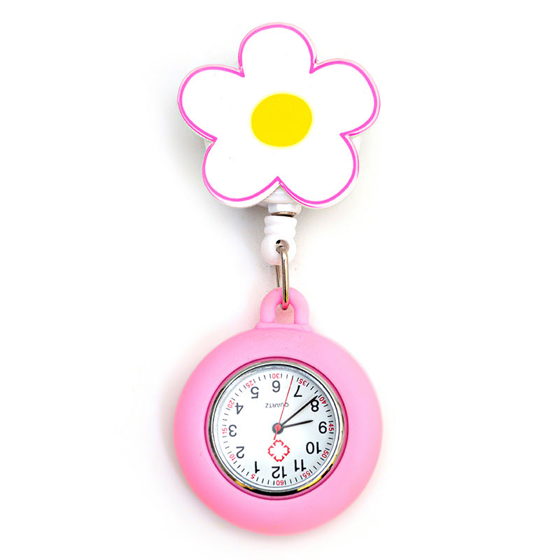 Wholesale Silicone Cartoon Telescopic Nurse Pocket Watch