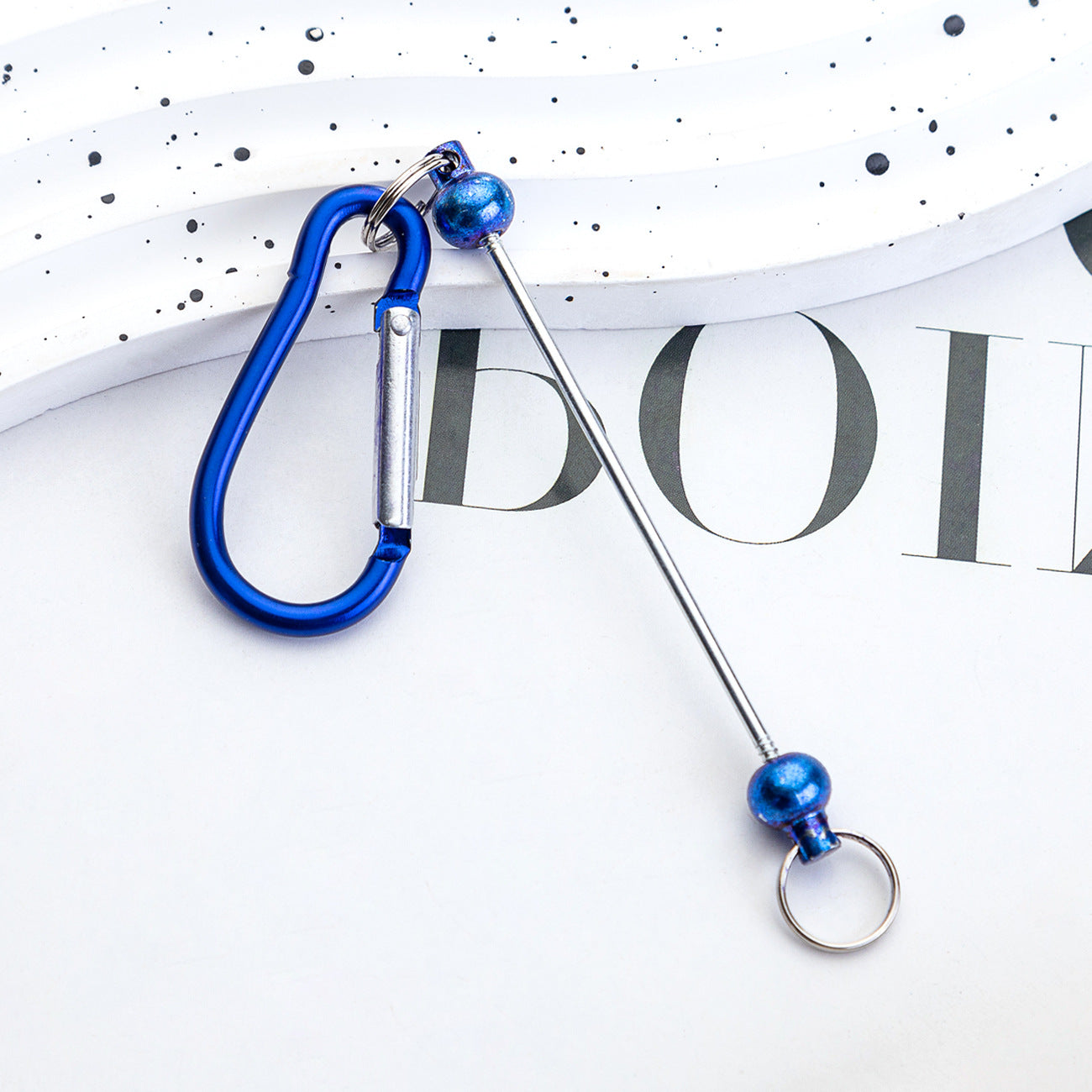 Wholesale 500psc Beadable Metal Hook Keychain