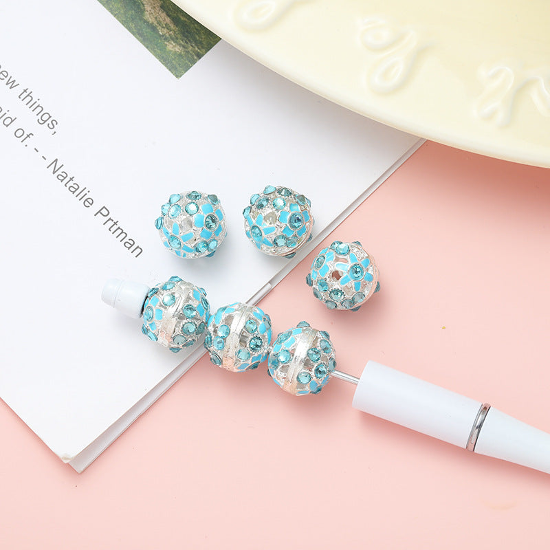 Wholesale 10pcs Alloy Drill Bit Oil Drip Straight Hole Beads