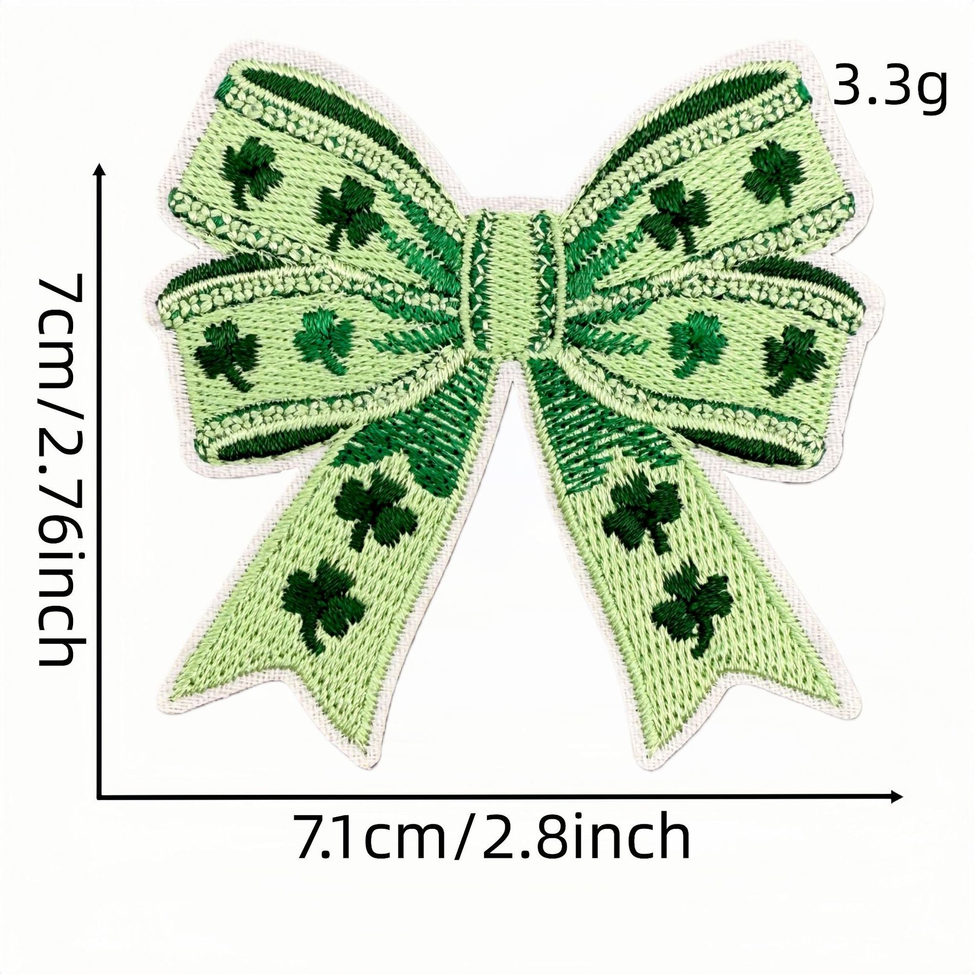 Wholesale St.  Patrick' s Day Butterfly and Shamrock Knot Embroidery DIY Patches