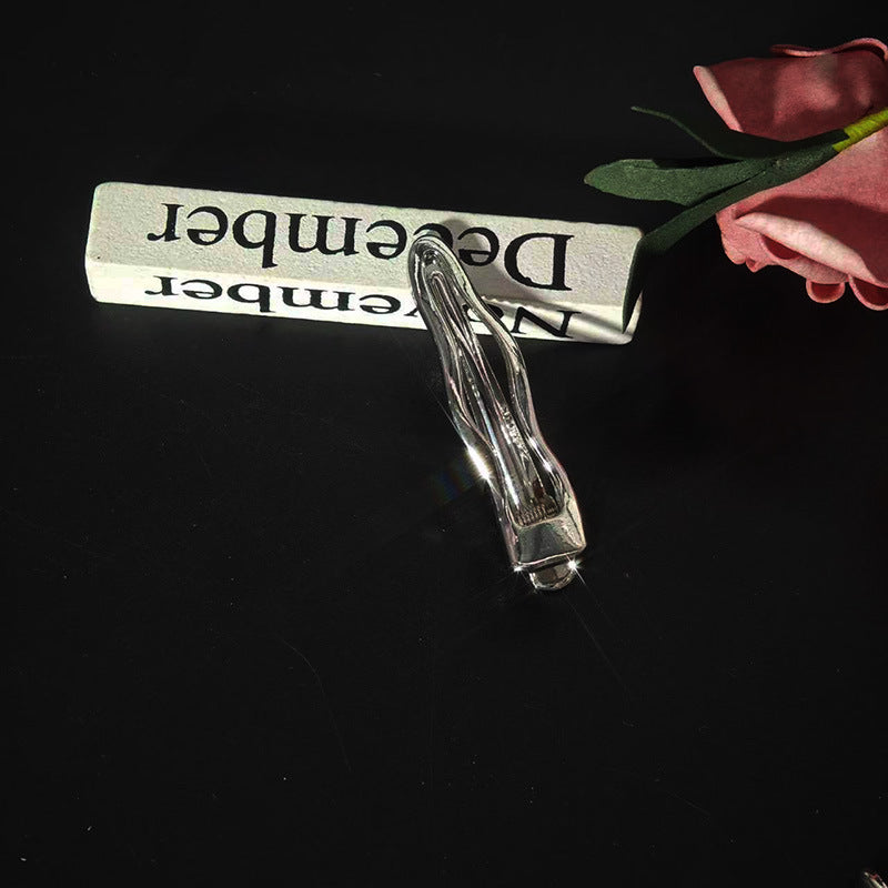 Wholesale Sweet Butterfly Clip Korean Korean-style Head Half-tied Hairpin Valentine's Day Cross-border Hollow Shark Clip Bangs Clip