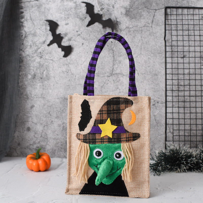 Wholesale Halloween Candy Pumpkin Non Woven Gift Shoulder Bag