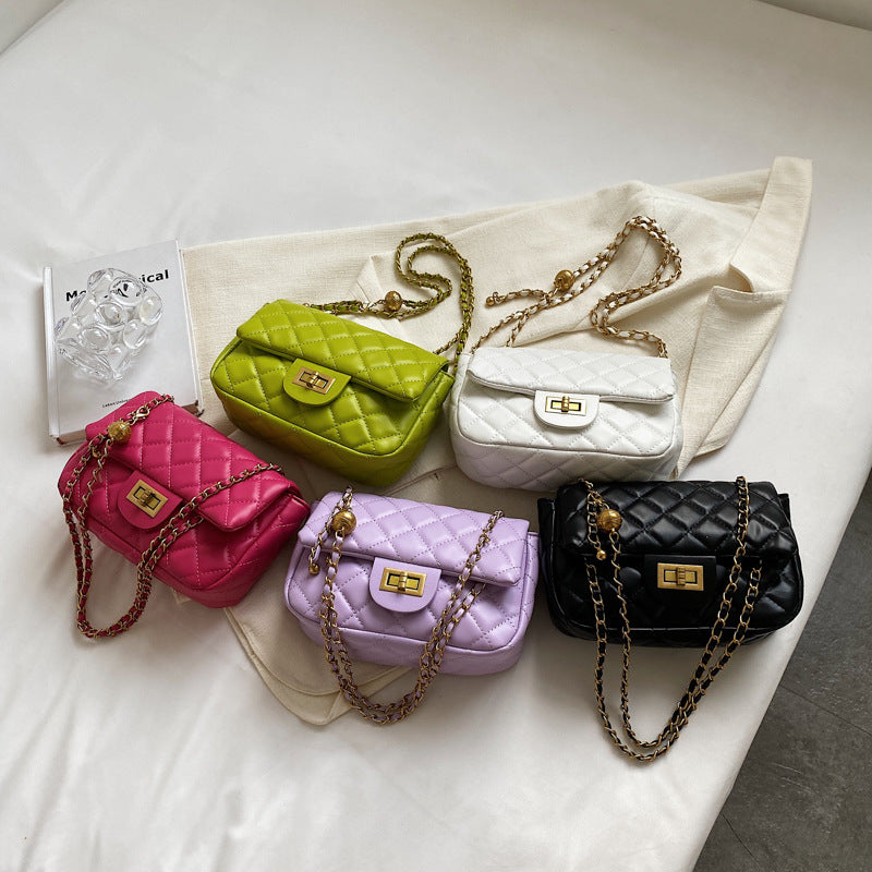 Wholesale Fashion Diamond Chain Simple Small Golden Ball Crossbody Shoulder Bag