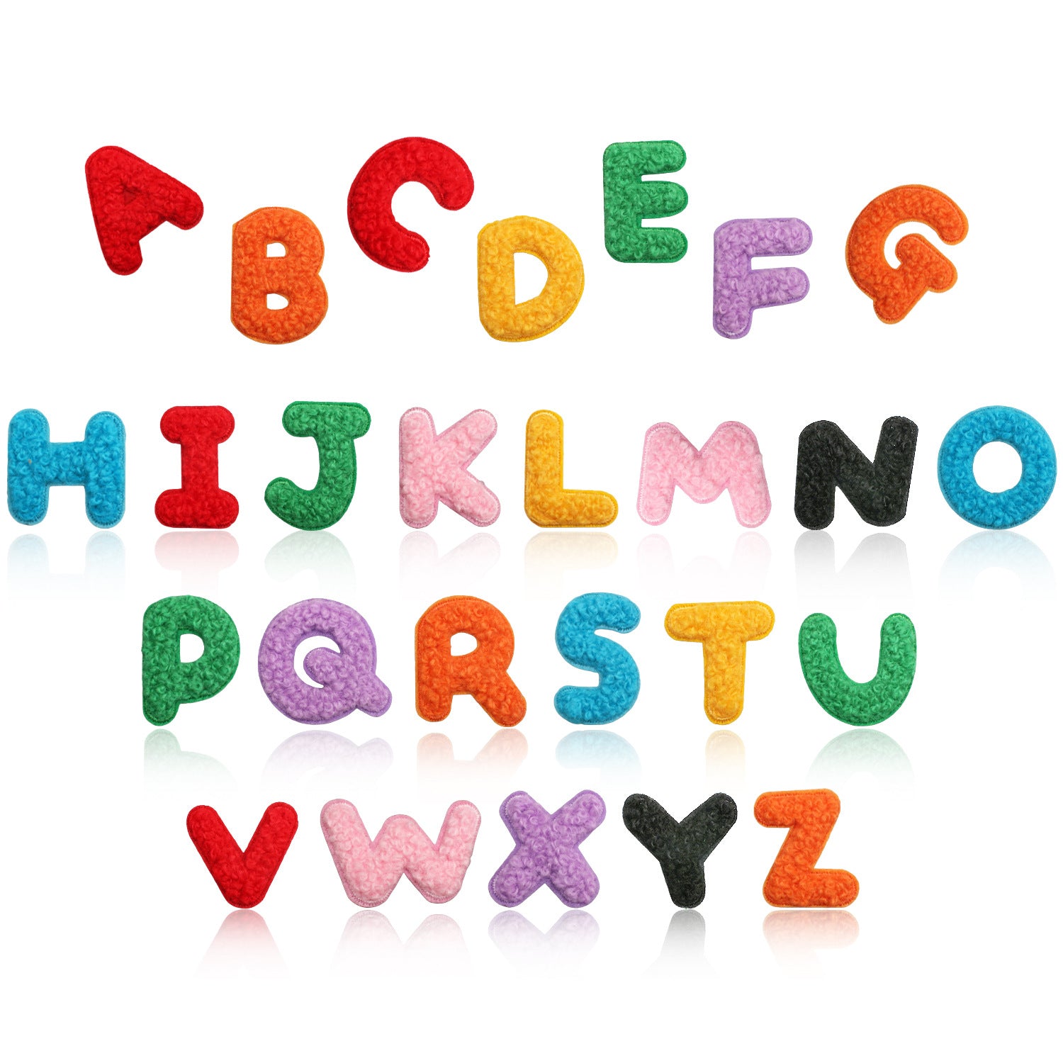 Wholesale Trendy Chenille Embroidered Alphabet Number Patches Iron On DIY Decorative Accessory For Clothing Bags Boutique Resale