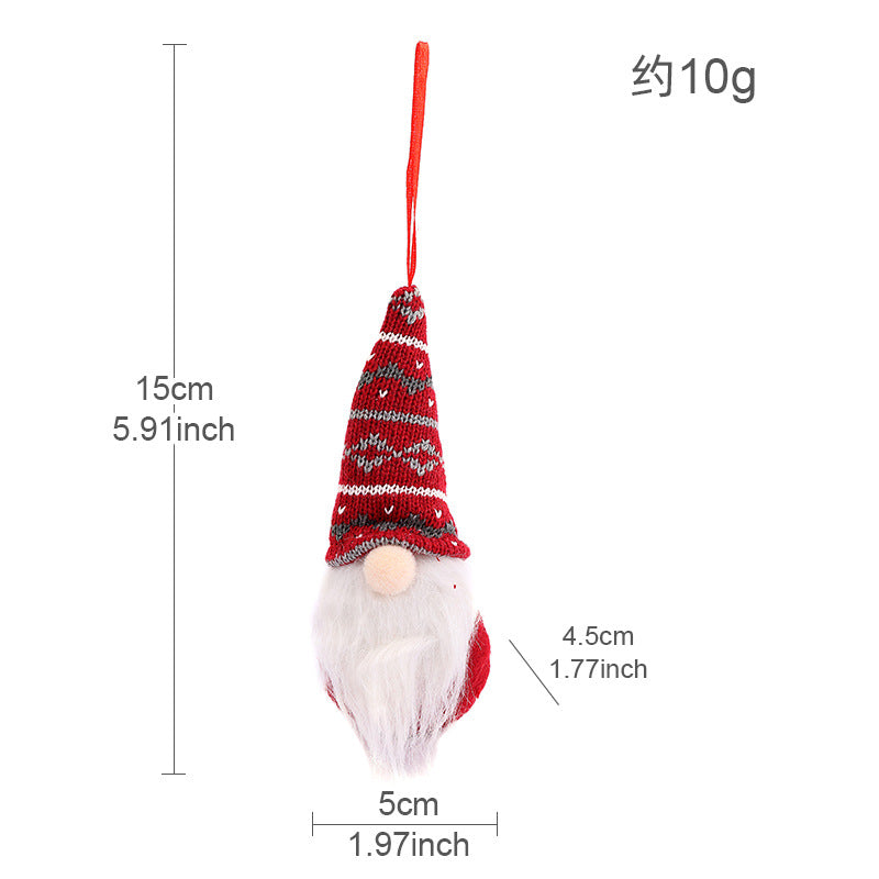 Wholesale Christmas Decoration Creative Knitted Small Doll Decoration