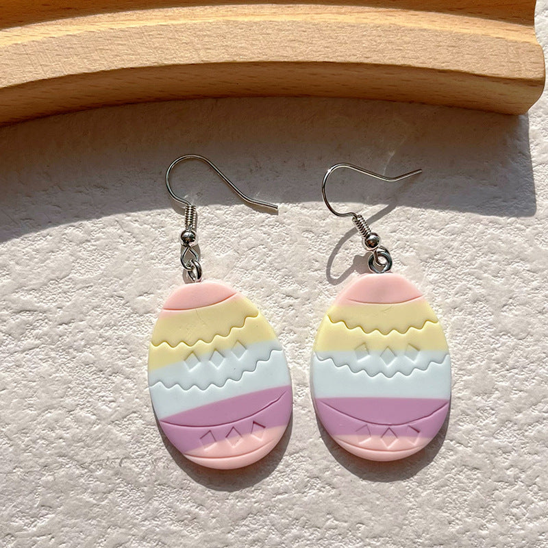Wholesale  polymer clay Easter soft y carrot rabbit earrings