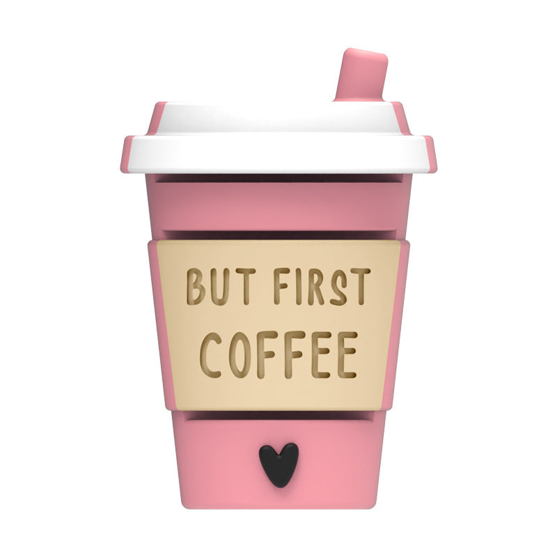 Wholesale 20pcs   Coffee series silicone beads  3D Focal Beads