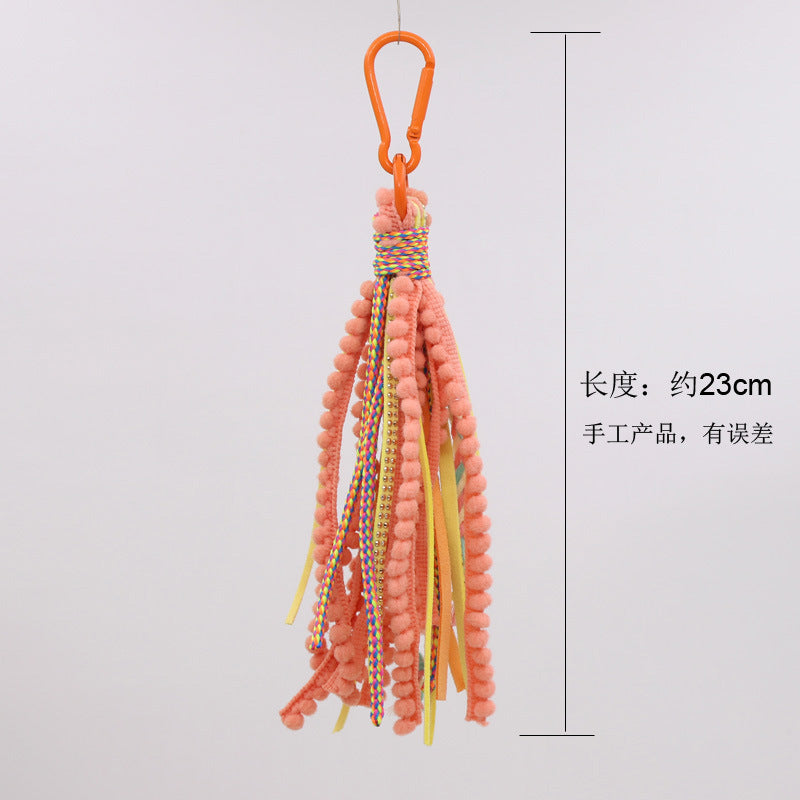 Wholesale Bohemian Style Long Tassel Key Chain