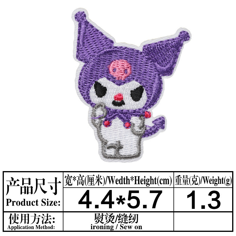 Wholesale super cute pink bunny cloth patch patch DIY patches OLY Exclusive