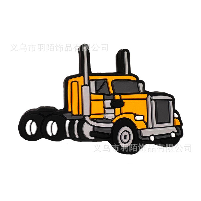 Wholesale 20pcs Car Excavator Series Cartoon DIY Silicone Beads