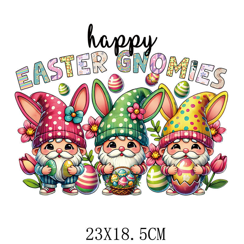 Wholesale 10pcs Easter Car Rabbit Cartoon UV DTF Ready to Press Transfers Wraps