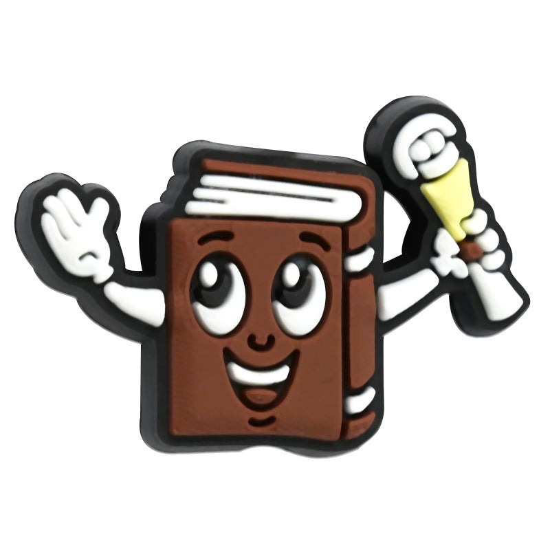 Wholesale Random 100pcs/pack  Back-to-School Series Student Stationery  Focal Beads