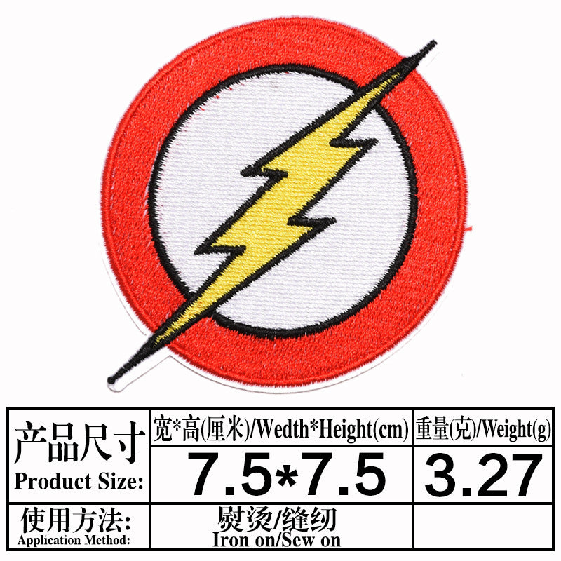 Wholesale Stylish Cartoon Embroidered Iron On Twill Patch For Clothing And Bags DIY Decorative Accent