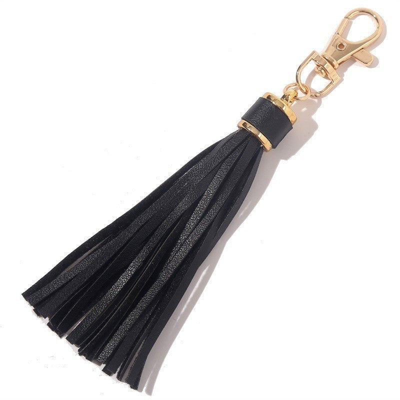Wholesale PU Tassel Card Holder Pendant Silicone Beads Bracelet Keychain Accessories