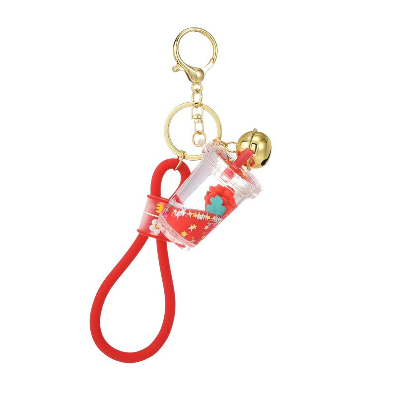 Wholesale Grape Milk Tea Acrylic Keychains