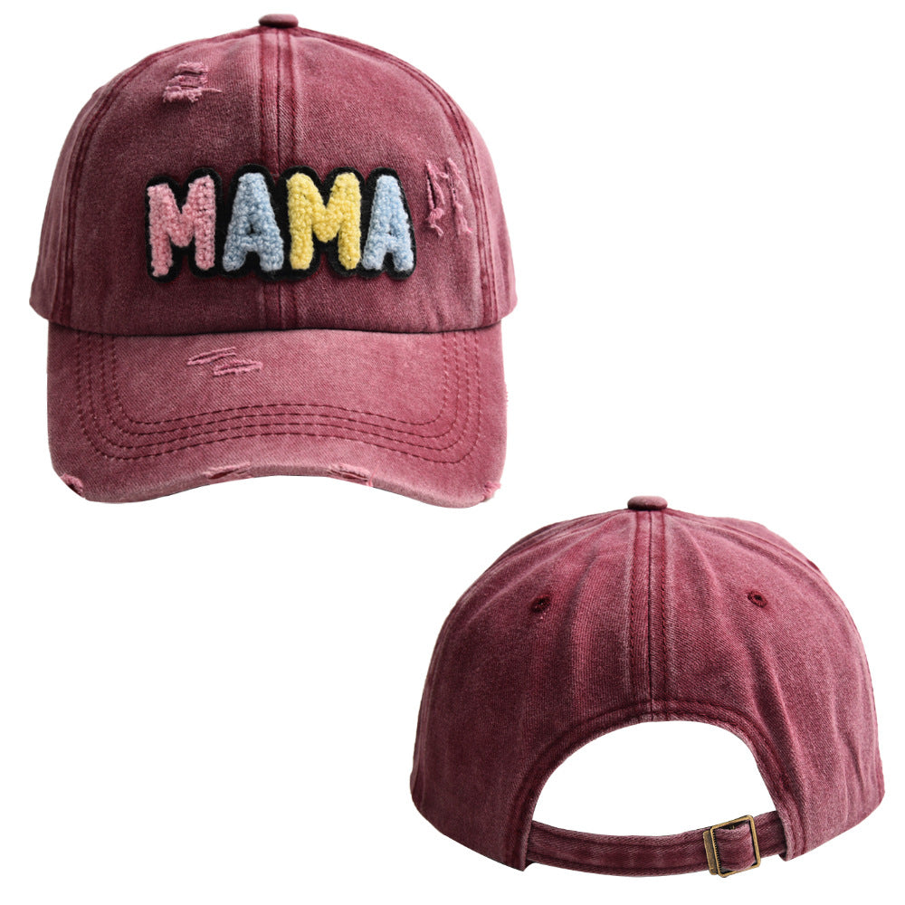 Wholesale Cotton Embroidered Letters MAMA Baseball Cap
