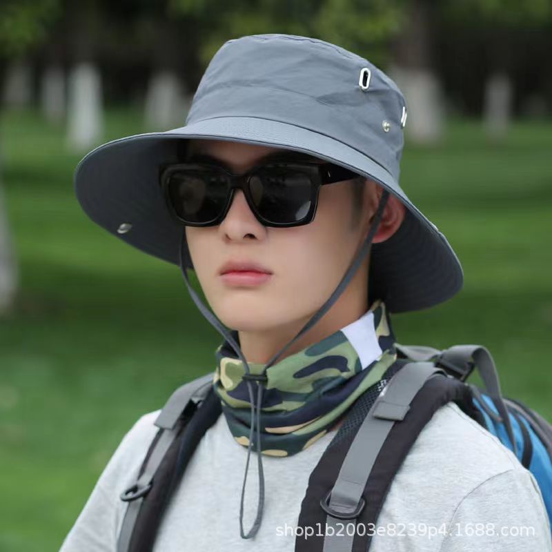 Wholesale Western Denim Summer Outdoor Anti-UV Fisherman Hat