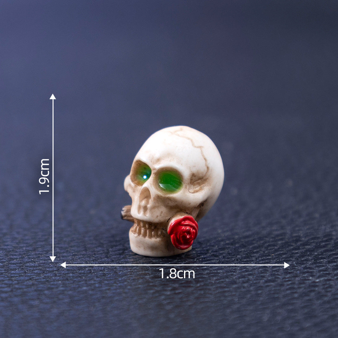 Wholesale  skull DIY decoration accessories micro landscape desktop small ornaments