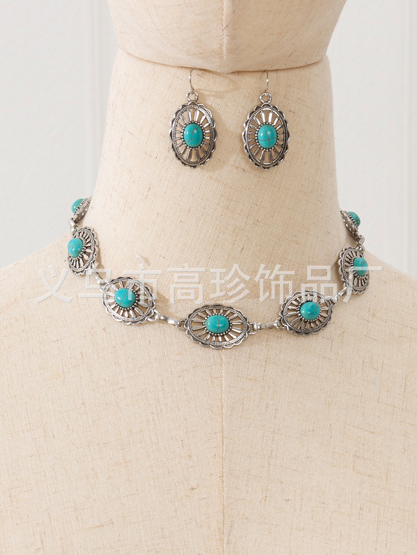 Wholesale Simian style turquoise necklace