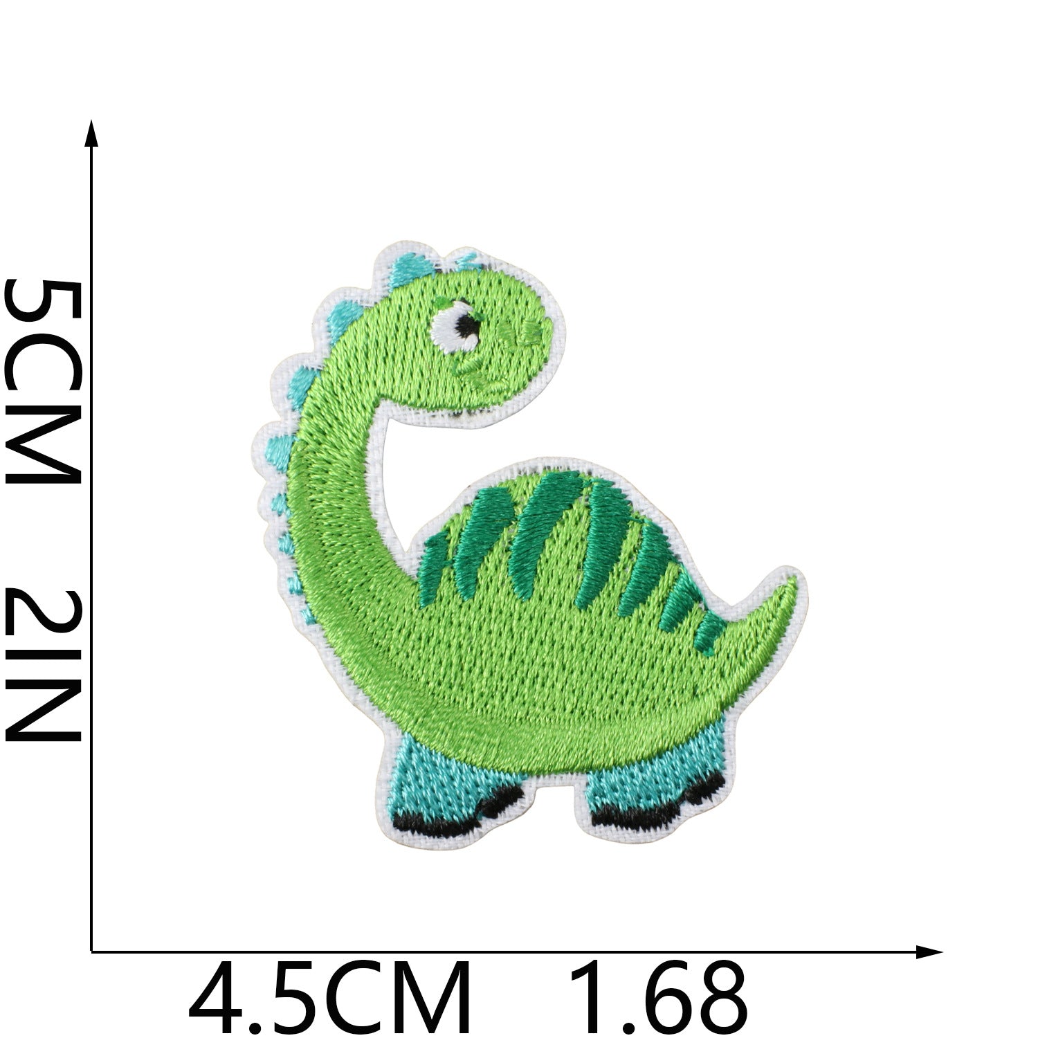 Wholesale Fashion Dinosaur Embroidered Iron On Patches For Kids Clothing Decorative Accent Gift