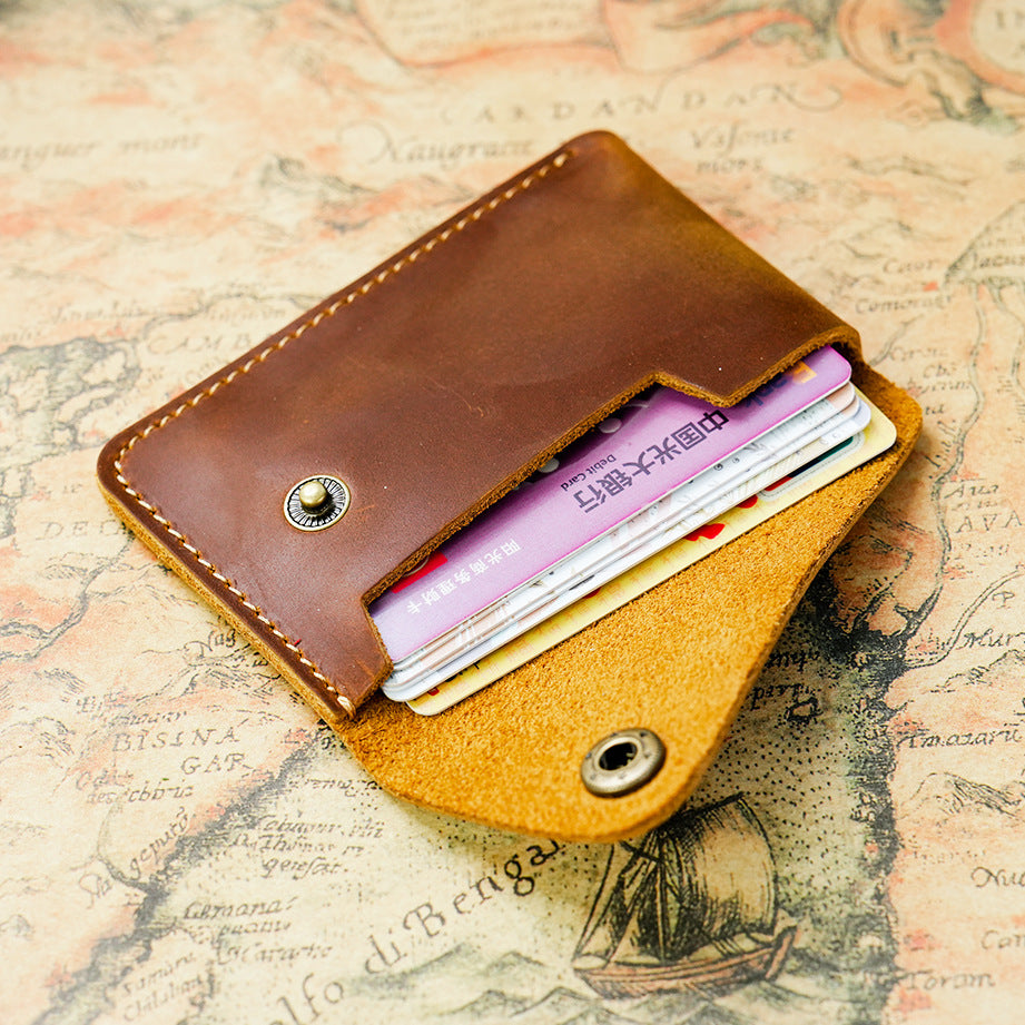 Wholesale Genuine Leather Simple Multifunctional Retro Wallet