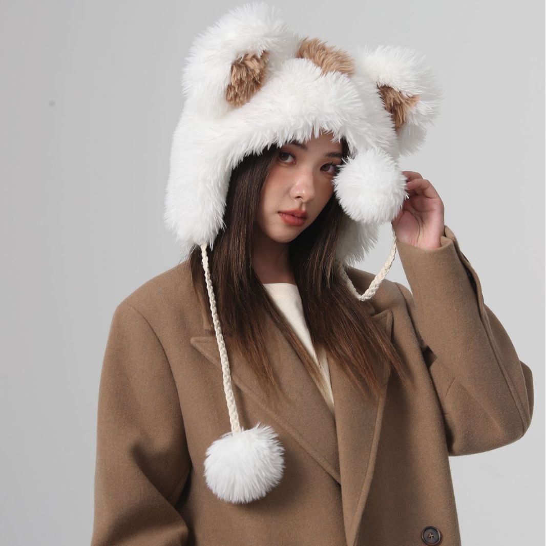 Wholesale Winter Plush Warm Ear Protection Baotou Hat
