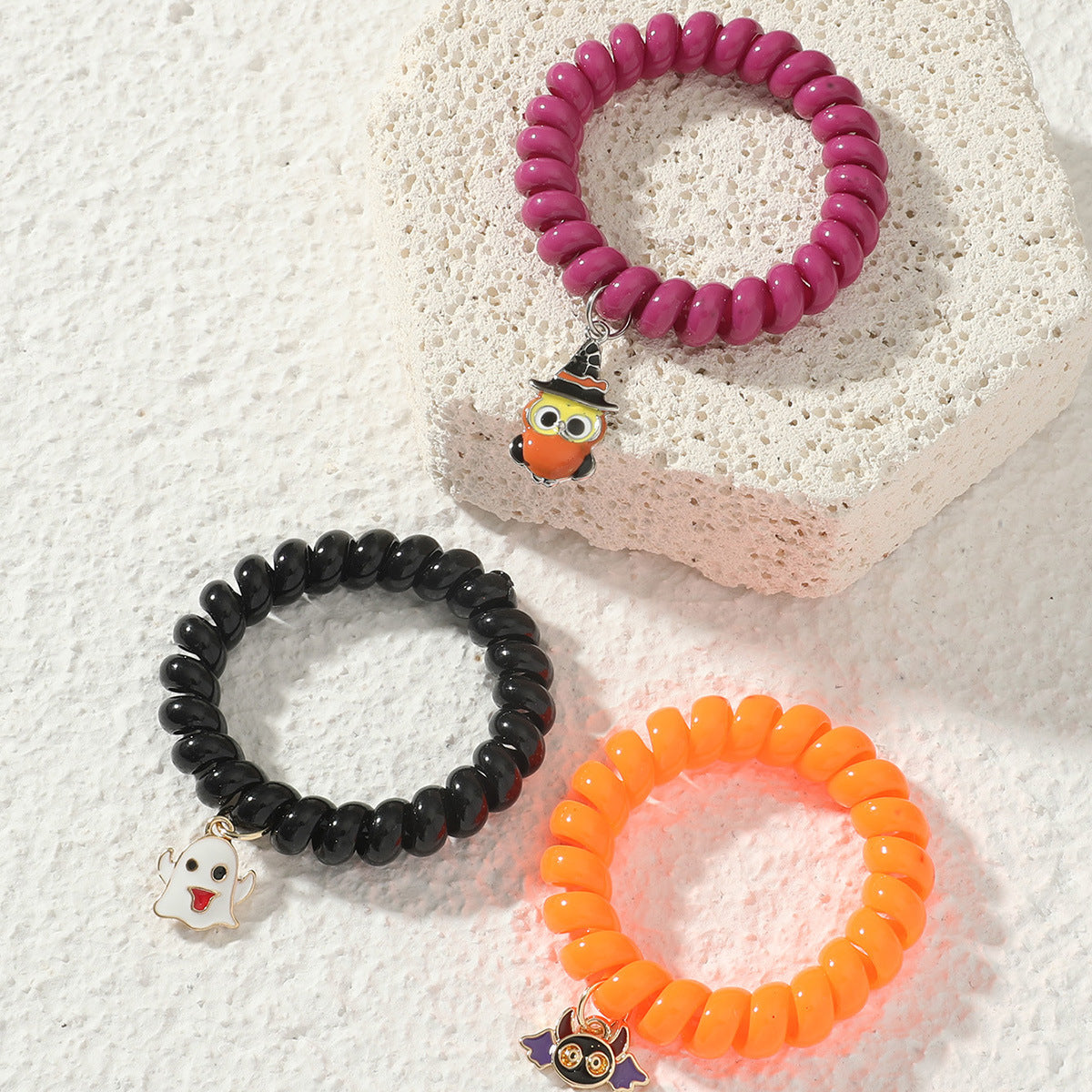 Wholesale Halloween Fun Ghost Pumpkin Spider Alloy Earrings